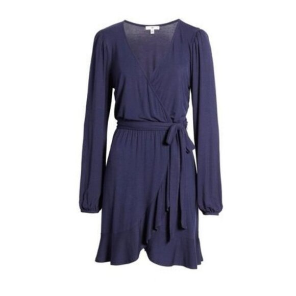 BP V Neck Faux Wrap Dress - Picture 3 of 9